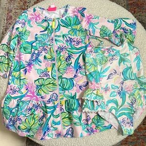 Lily Pulitzer mermaid swimsuit & cover up🧜‍♀️